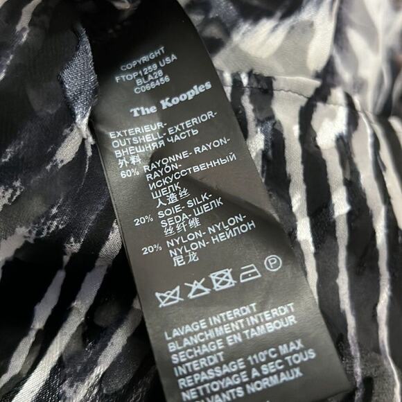 THE KOOPLES PRINTED V NECK SILK BLEND TANK TOP SIZE S - Picture 6 of 6